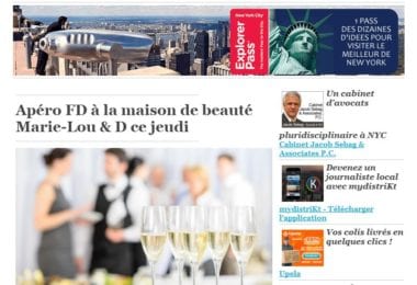 La newsletter French District New York du Mardi 20 Octobre 2015 - Des aperos a ne pas manquer
