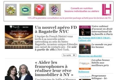 La newsletter French District New York du Mardi 21 Mars 2017 - Ce soir on network à New York