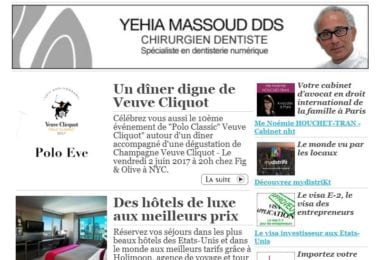 La newsletter French District New York du Mardi 23 Mai 2017 - Le diner à ne pas rater
