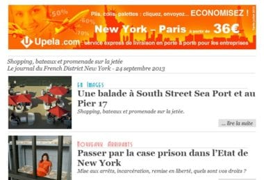 La newsletter French District New York du Mardi 24 Septembre 2013 - Shopping