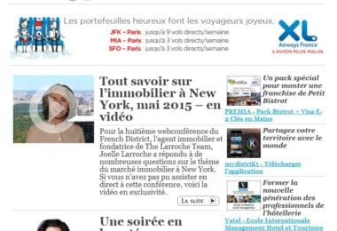 La newsletter French District New York du Mardi 25 Août 2015 - Networking et Bonnes Adresses à NY
