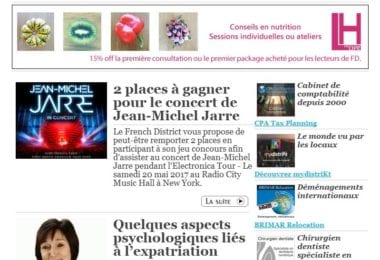 La newsletter French District New York du Mardi 25 Avril 2017 - Back to the futur