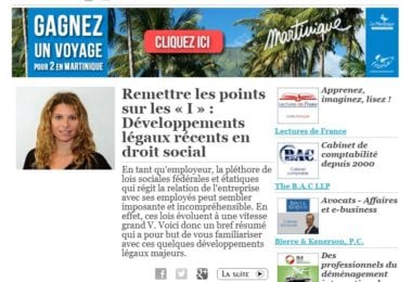 La newsletter French District New York du Mardi 25 Novembre 2014 - Networking et Bonnes Adresses a NY