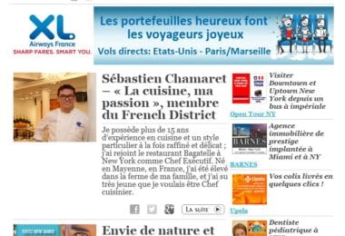 La newsletter French District New York du Mardi 26 Août 2014 - Networking et Bonnes Adresses a NY