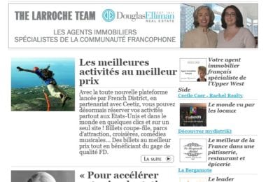 La newsletter French District New York du Mardi 26 Avril 2016 - Des milliers d'experiences extraordinaires
