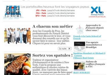 La newsletter French District New York du Mardi 28 Avril 2015 - Networking et Bonnes Adresses a NY