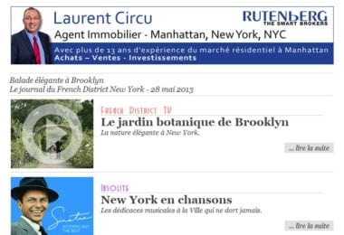 La newsletter French District New York du Mardi 28 Mai 2013 - Balade elegante a Brooklyn