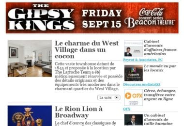 La newsletter French District New York du Mardi 29 Août 2017 - Un cocon à West Village