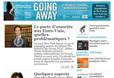 La newsletter French District New York du Mardi 29 Septembre 2015 - Networking et Bonnes Adresses à NY