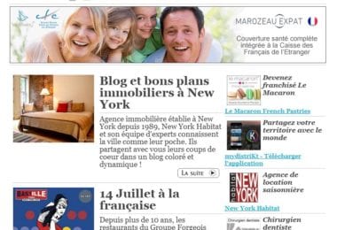 La newsletter French District New York du Mardi 30 Juin 2015 - Networking et Bonnes Adresses a NY
