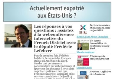 La newsletter French District New York du Mardi 4 Novembre 2014 - Networking et Bonnes Adresses a NY