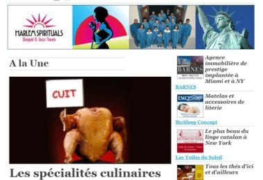 La newsletter French District New York du Mardi 5 Novembre 2013 - Les specialites culinaires de Thanksgiving