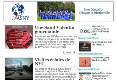 La newsletter French District New York du Mardi 7 Février 2017 - Les joies de l'amour