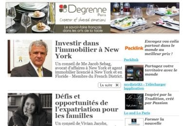 La newsletter French District New York du Mardi 8 Septembre 2015 - Networking et Bonnes Adresses a NY