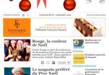 La newsletter French District New York du Vendredi 13 Décembre 2013 - 18 idees pour les fetes à NY