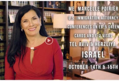 marcelle-poirier-conferences-israel-visa-e2-eb5-green-card