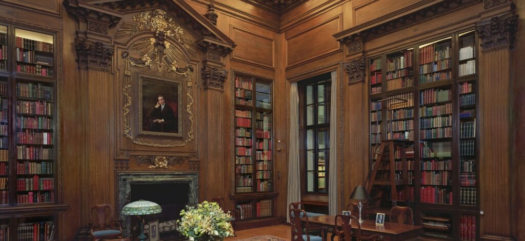 La Memorial Rooms à la bibliothèque Harry Elkins Widener Memorial
