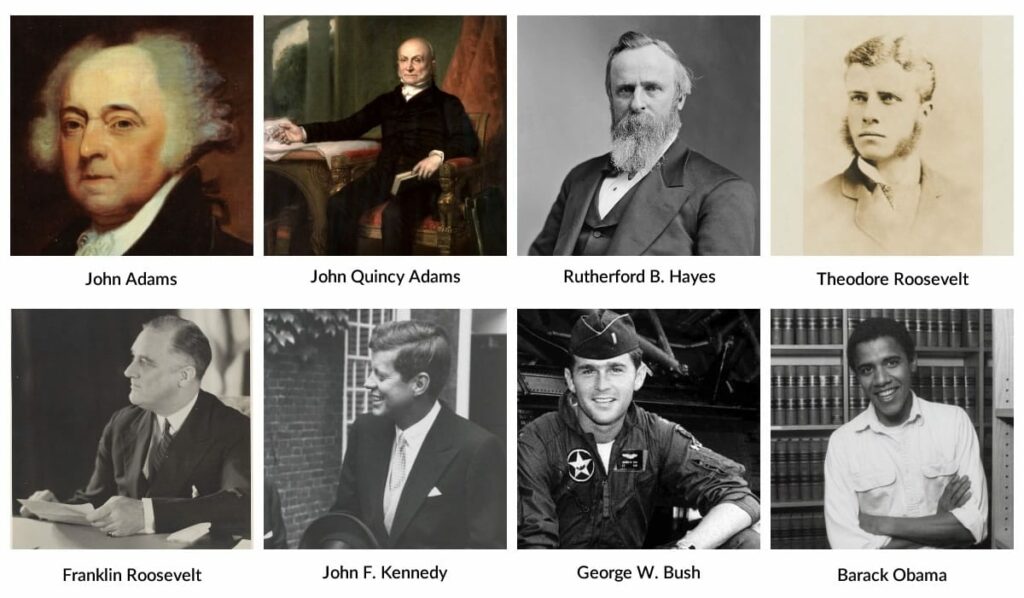 Les 8 anciens élèves de Harvard qui ont servi comme Présidents des États-Unis.