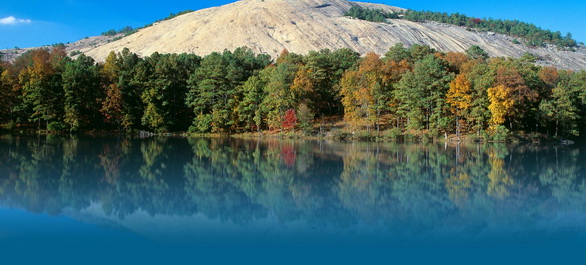 Le Stone Mountain Park près d'Atlanta