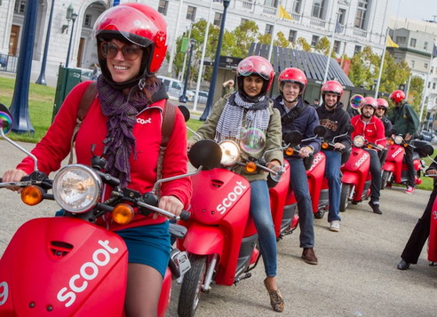 Partager un scooter à San Francisco