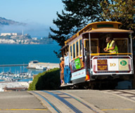 Balade avec vue dans un Cable Car à San Francisco