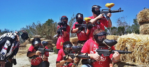 Une session paintball à Los Angeles