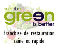Green Is Better® Salad Restaurant Franchise tout compris + Visa E2