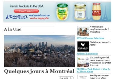 La newsletter French District Texas du Mercredi 10 Juin 2015 - Escapade a Montreal
