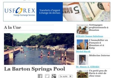 La newsletter French District Texas du Mercredi 10 Septembre 2014 - Plongee dans l’ame aquatique d’Austin