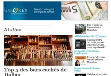La newsletter French District Texas du Mercredi 11 Novembre 2015 - Top 5 des bars caches de Dallas