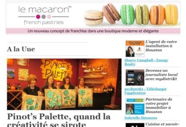 La newsletter French District Texas du Mercredi 14 Octobre 2015 - Entre pinceaux et bouteille