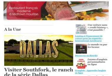 La newsletter French District Texas du Mercredi 16 Août 2017 - Visiter ce célèbre ranch