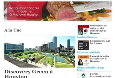 La newsletter French District Texas du Mercredi 17 Février 2016 - Une bouffee d'air a Houston