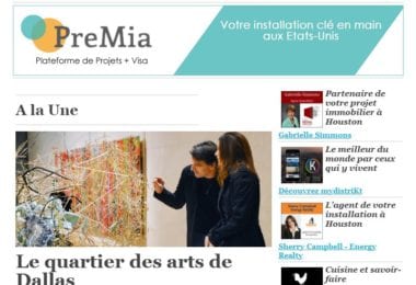 La newsletter French District Texas du Mercredi 20 Janvier 2016 - Le quartier des arts de Dallas