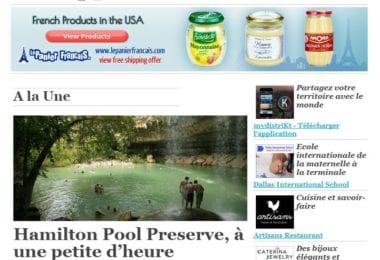 La newsletter French District Texas du Mercredi 27 Mai 2015 - Une piscine taillee dans la pierre