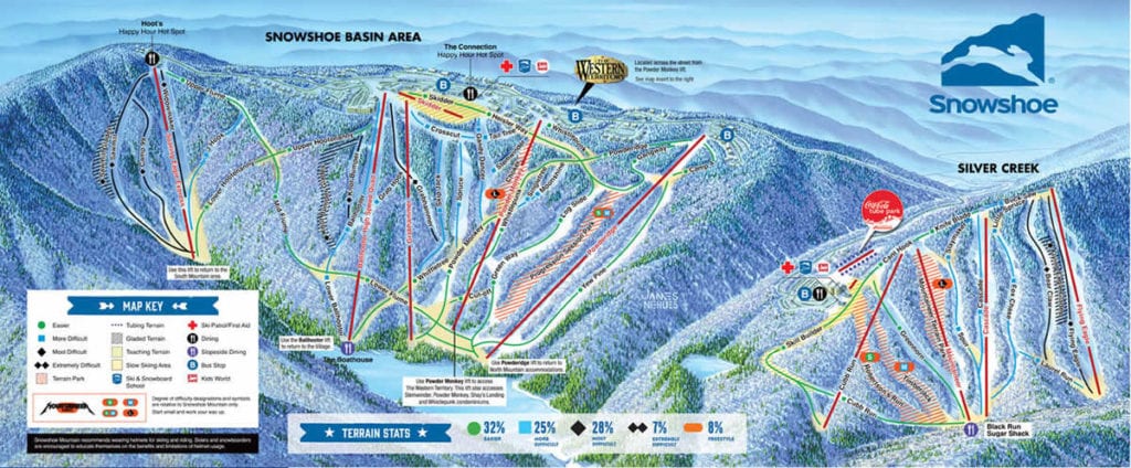 faire-ski-skier-pres-de-d-c-snowshoe-mountain-resort-maps