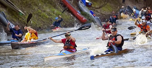 Faire du canoë-kayak sur le Buffalo Bayou