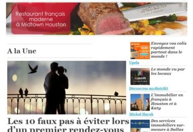 La newsletter French District Washington D.C. du Mercredi 18 Janvier 2017 - D'un rdv à une histoire d'amour
