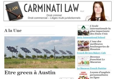 La newsletter French District Washington D.C. du Mercredi 30 Septembre 2015 - Etre green a Austin