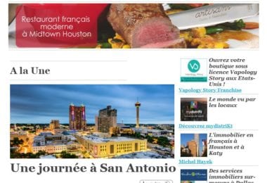La newsletter French District Washington D.C. du Mercredi 4 Janvier 2017 - La petite Venise du Texas