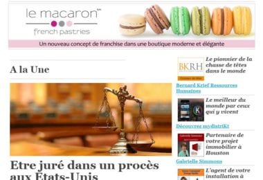 La newsletter French District Washington D.C. du Mercredi 6 Janvier 2016 - Etre juré dans un procès aux Etats-Unis