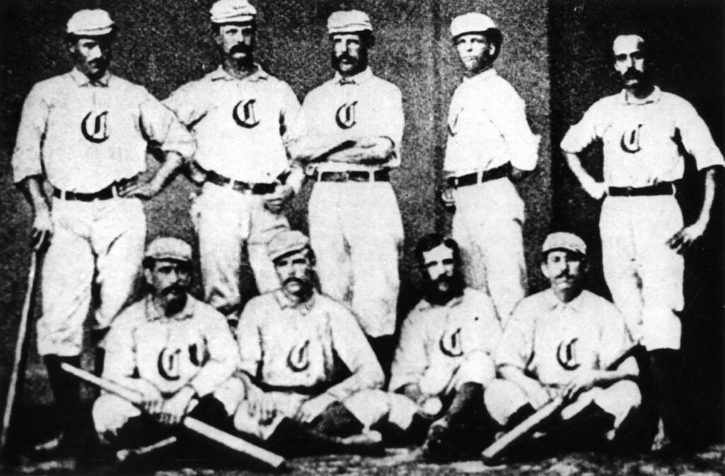 L'équipe professionnelle de baseball "Red Stalkings" de Cincinnati en 1969