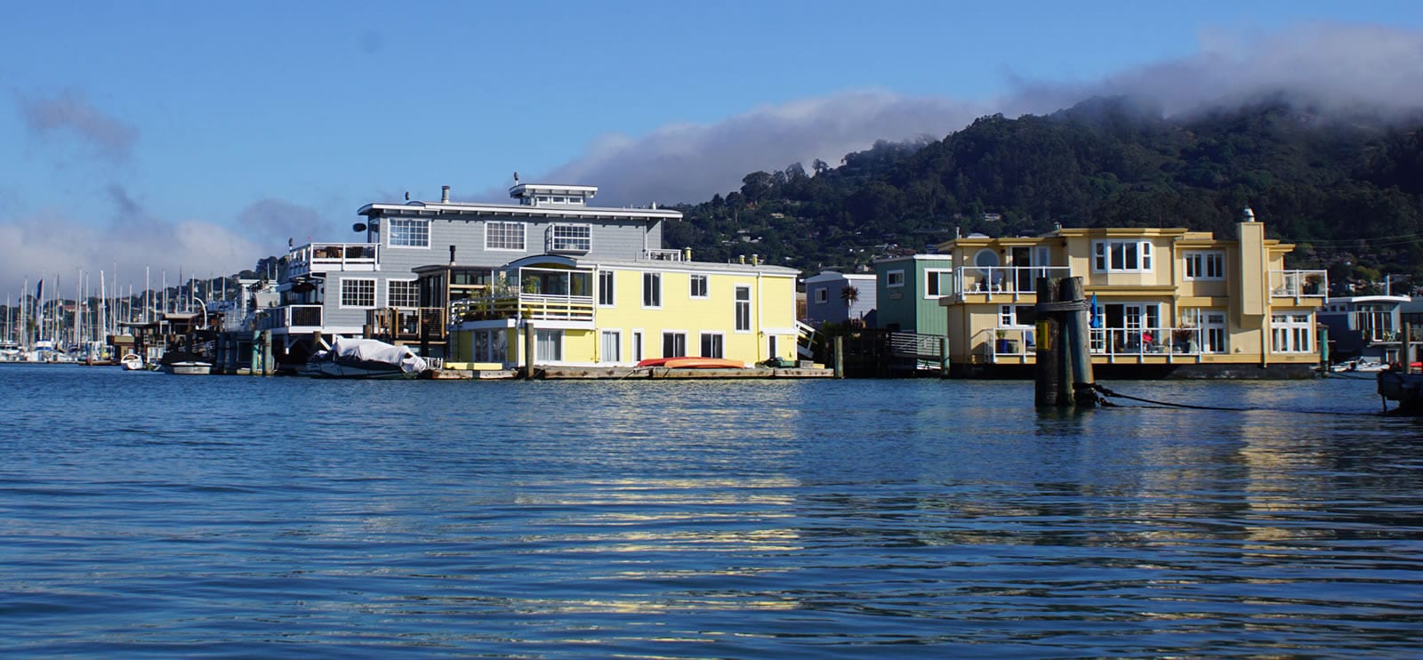 Les Houseboats à Sausalito, Californie Nord Maisons sur l'eau
