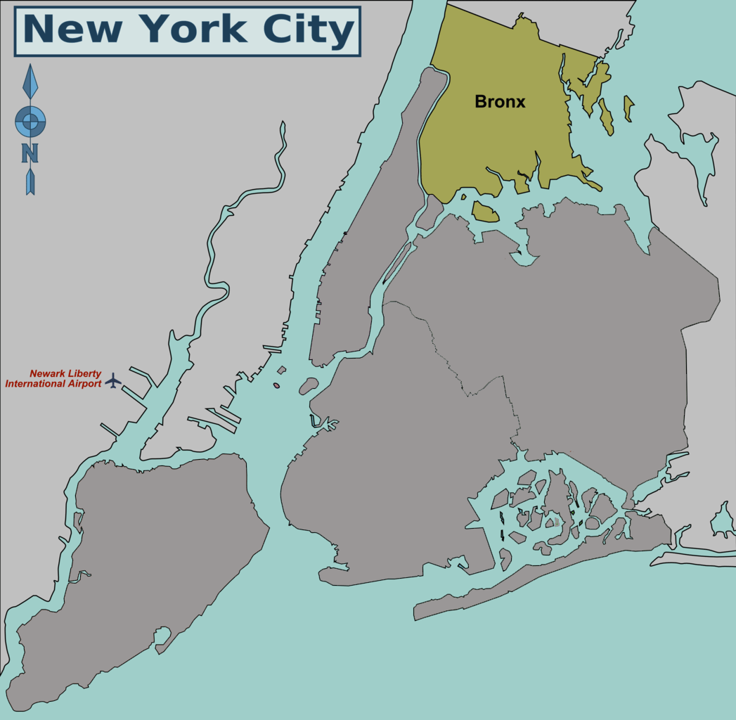Les quartiers de New York City Dans le Bronx, Manhattan et Brooklyn