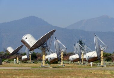 Le Allen Telescope Array à Hat Creek, Californie