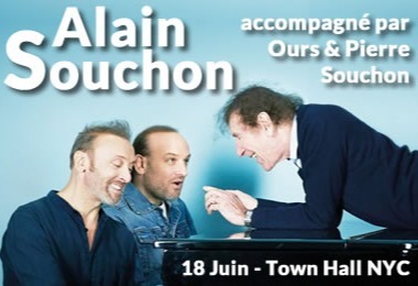 Alain Souchon en concert à NYC le 18 juin au Town Hall