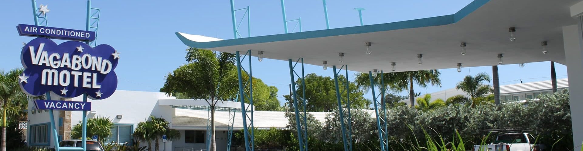 Le motel Vagabond sur Biscayne Boulevard dans le quartier de Mimo à Miami